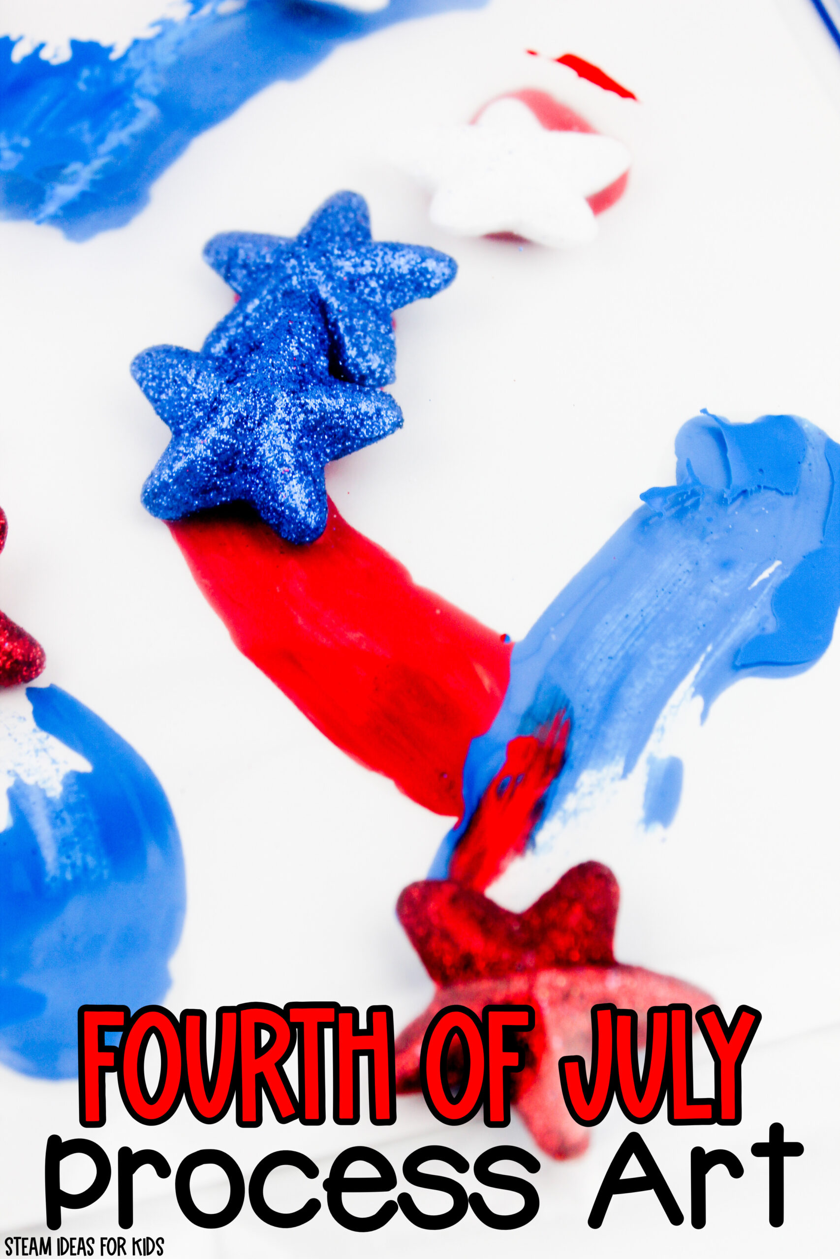 4th of July Sensory Painting