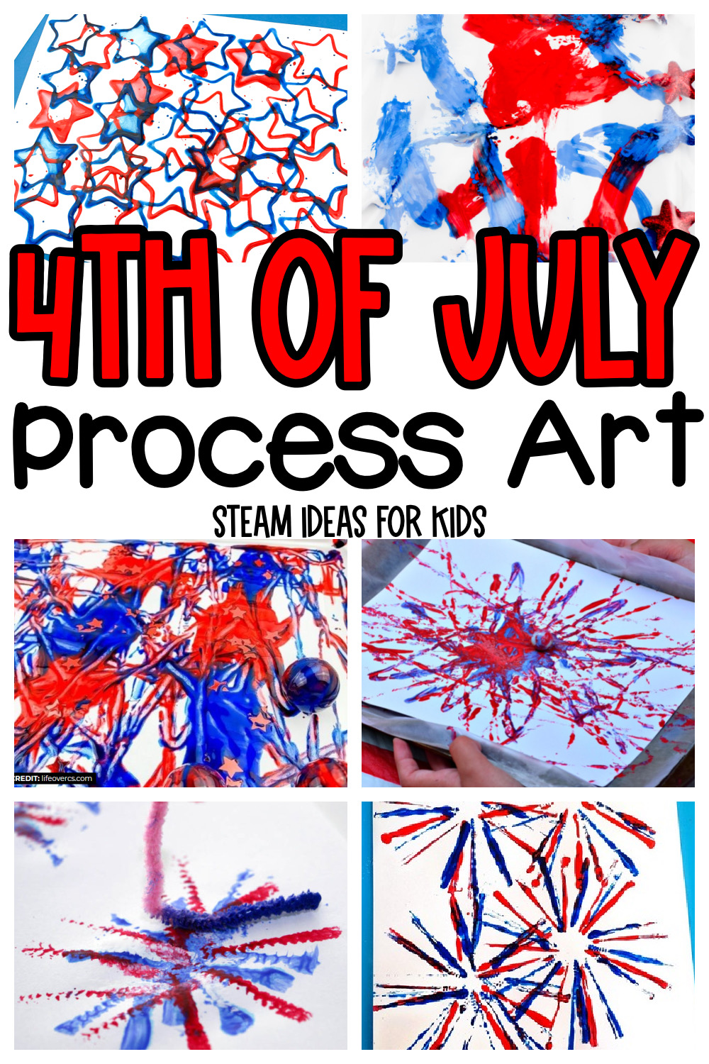 4th of July Process Art Ideas